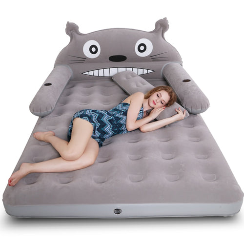 Folding Inflatable Bed Sofa Double Men Soft Cameretta Beds Living Room Furniture Anti-leakage Cartoon Cute Bedroom Muebles