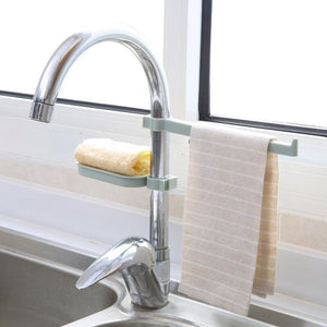 Plastic Faucet Drain Storage Rack Home Kitchen Sink Sponge Rag Bracket Rack Bathroom Towel Soap Box Shelf Hanging Storage Holder