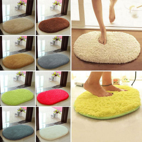 30*40cm Anti-Skid Fluffy Shaggy Area Rug Home Room Carpet Floor Mats Bedroom Bathroom Floor Door Mat shag rugs