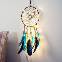 Load image into Gallery viewer, LED Illumination Dream Catcher Wind Chimes Decoration Light String Chambre Enfant Dromenvanger Campanula Ornaments Wall Hanging