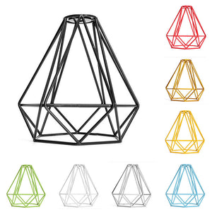 Light Geometry Irregular Cage Wire Shades Pendant Light Bedroom Living Room