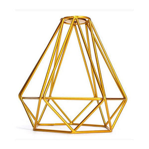 Light Geometry Irregular Cage Wire Shades Pendant Light Bedroom Living Room