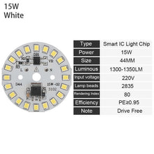 Load image into Gallery viewer, 2019 Hot Sale DIY LED Bulb Lamp SMD 15W 12W 9W 7W 5W 3W Light Chip AC220V Input Smart IC LED Bean For Bulb Light White Dropship