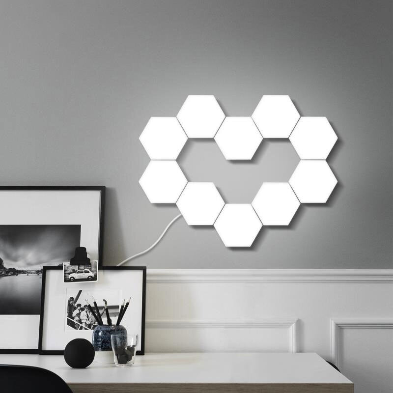 DIY Shape Bedroom LED Night Light Honeycom Lamp Restaurant Living Room Quantum Lamp Touch Sensitive Lighting Hexagonal Lamps