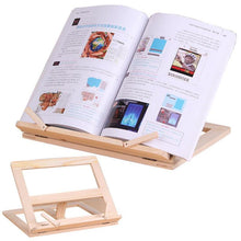 Load image into Gallery viewer, Wooden Reading Bookshelf Flat Bracket Book Reading Bracket Holder Notebook For Suporte Tablet Notebook Support Stand Pc Ver U7P6