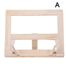 Load image into Gallery viewer, Wooden Reading Bookshelf Flat Bracket Book Reading Bracket Holder Notebook For Suporte Tablet Notebook Support Stand Pc Ver U7P6