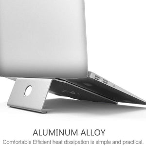 Aluminum Alloy Laptop stand Back beam hole design Holder Bracket Notebook PC Lifting Up Support Stands for 10-15.6 inch laptops