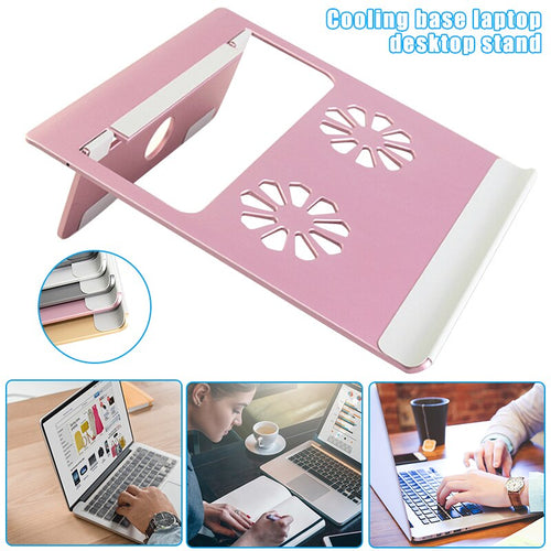 Aluminum Alloy Foldable Laptop Support Bracket for Notebook Tablet PC Cooling Stand Portable GDeals