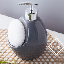 Load image into Gallery viewer, Wourmth  Ceramic soap dispenser bath room lotion bottle colored glaze ceramic container Emulsion bottle Shower bottle Press