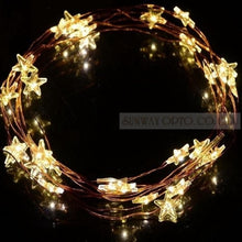 Load image into Gallery viewer, 40 Star led light string Battery fairy Light for party Outdoor string lights Indoor wedding Xmas decoration wire lights