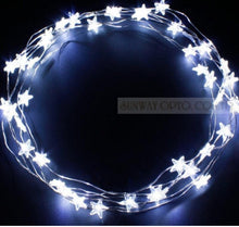 Load image into Gallery viewer, 40 Star led light string Battery fairy Light for party Outdoor string lights Indoor wedding Xmas decoration wire lights