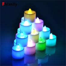 Load image into Gallery viewer, Electronic Candle LED Light Mini Colorful Romantic Smokeless Flameless Candle Lamp Wedding Birthday Party Christmas