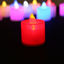 Load image into Gallery viewer, Electronic Candle LED Light Mini Colorful Romantic Smokeless Flameless Candle Lamp Wedding Birthday Party Christmas