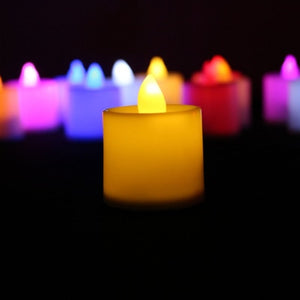 Electronic Candle LED Light Mini Colorful Romantic Smokeless Flameless Candle Lamp Wedding Birthday Party Christmas