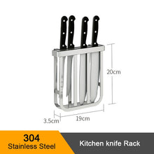 Load image into Gallery viewer, 304 Stainless Steel Kitchen Shelf Rack Drying Drain Storage Holders Kitchen Plate Dish Cutlery Cup Drain Rack Kitchen Organizer