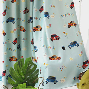 Blue Car Boy Children Curtain Window Blackout Kids Curtains For Bedroom Living Room Drapes Rideaux Chambre Rideau Enfant